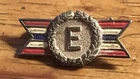 Sterling  WW2 WWII Army Navy Production Award Pin E for Excellence Military