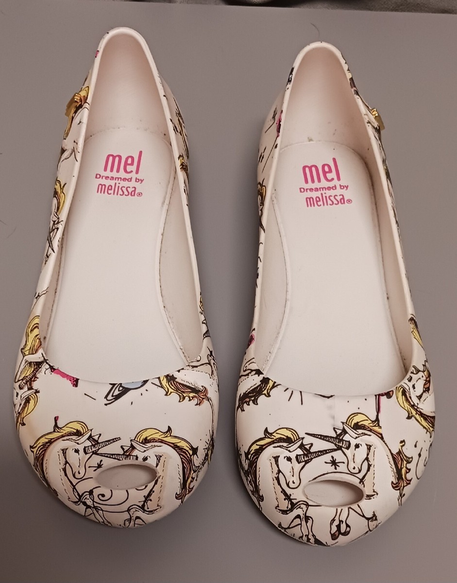 Mel Dreamed by Melissa Unicorn Ballet Style Shoe Size 12 Youth - Main Image
