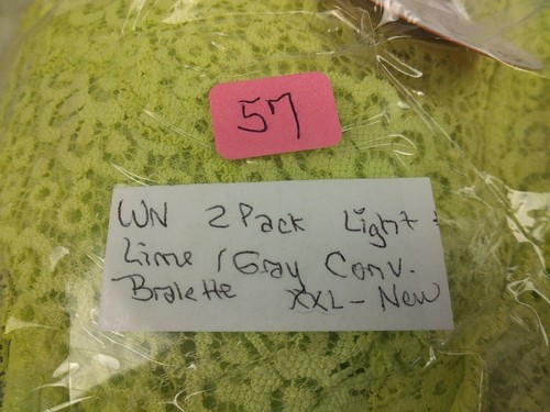 Wonder Nation 2 Pack Light Lime/Gray Convertible Bralette Size XXL - New. (57) - Picture 18 of 18