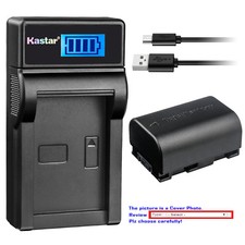 Kastar Battery LCD Charger for JVC BN-VG107  JVC Everio GZ-HM650BU GZ-MG680