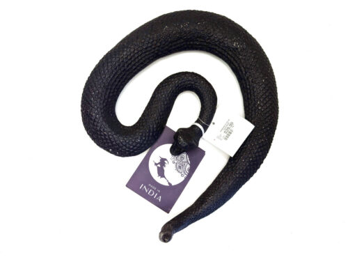 Nuevo con etiquetas adorno decorativo de serpiente cobra de metal en espiral grande pesado - Imagen 6 de 15