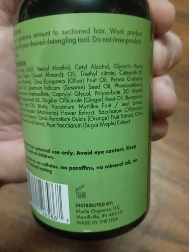 Mielle Organics Rosemary Mint Strengthening Leave-In Conditioner, 12oz - Picture 4 of 8