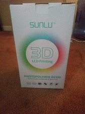 Sunlu 3D LCD printing Photopolymer Resin 2x 1K Containers Colors Red and Blue