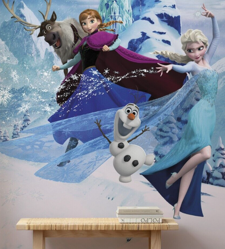 Cameretta bambina CARTA DA PARATI personaggi Disney murale Frozen II Elsa Anna OLaf - Foto 5 di 5
