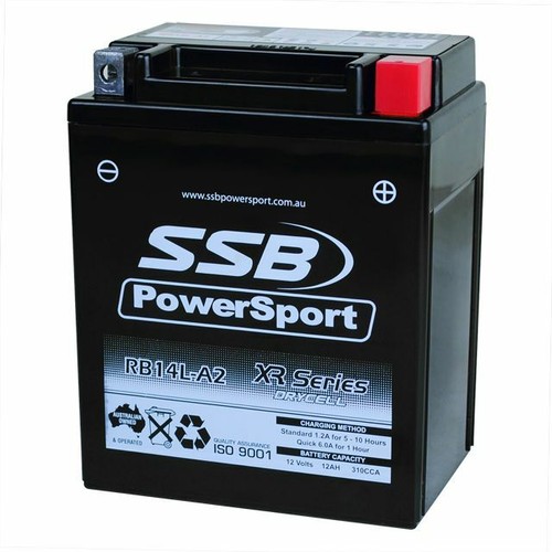 YTX14AHL-BS YB14L-A2 12N14-3A Motorcycle Battery Yamaha XJ750M XS750 XS850 XJ900 - Picture 2 of 3