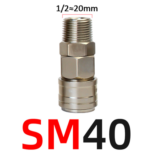 Air Line Hose Compressor Fitting Connector Quick Release Coupler Female Male Set - Picture 18 of 45