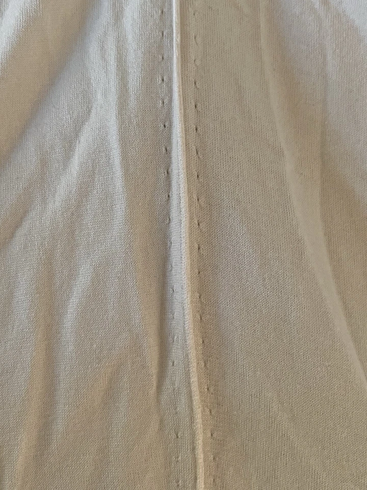 CRUCIANI свитер женщин 44 M слоновой кости кашемир шелк легкий круглый вырез * недостаток - Изображение 3 из 4