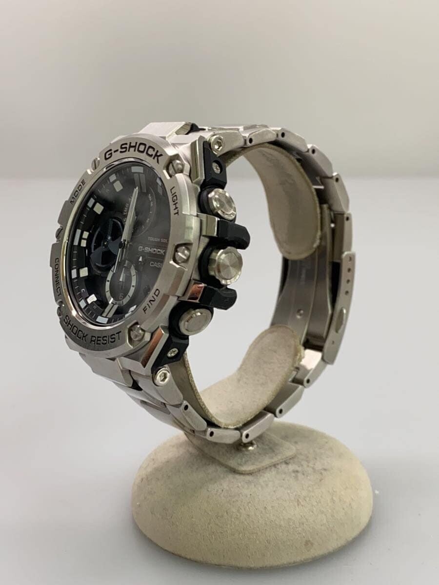 CASIO G-SHOCK GST-B100D-1AJF Silver Stainless Steel Solar Analog