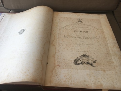 Album de La Comedie Francaise F. Febvre et T. Johnson 1879 Book Large Engraved - Imagen 7 de 11