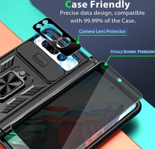 For Google Pixel Fold Privacy Tempered Glass Front Screen Protector/Camera Lens - Picture 9 of 9