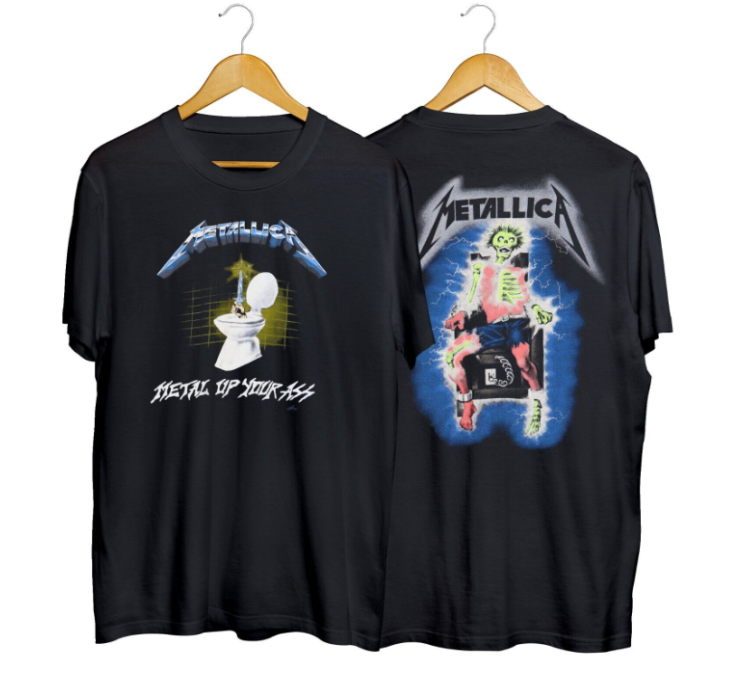 1985 Metallica Metal Up Your Ass Glow In The Dark Vintage Tee