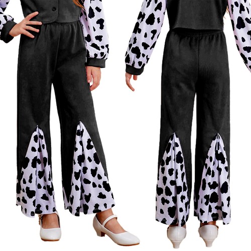 Kinder Mädchen Hosen Thema Cowboy Foto Cowgirl Kuh-Muster Spielkleidung Party - 第 28/50 張圖片