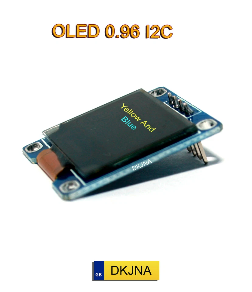 0.96 OLED 128X64 I2C White/Blue/Yellow SSD1306 Display Arduino ESP8266 ESP32 - Image 3 of 4