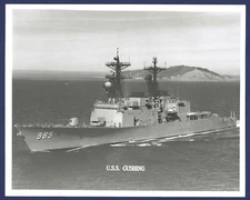 USS CUSHING DD-985 Destroyer 8 x 10 Official USN Photo