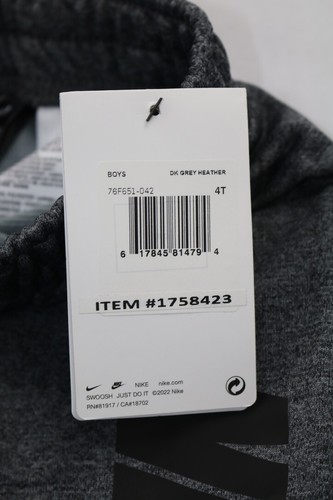 Nike Dri-Fit Youth Joggers Dark Gray Heather 4T Graphic - Picture 5 of 10