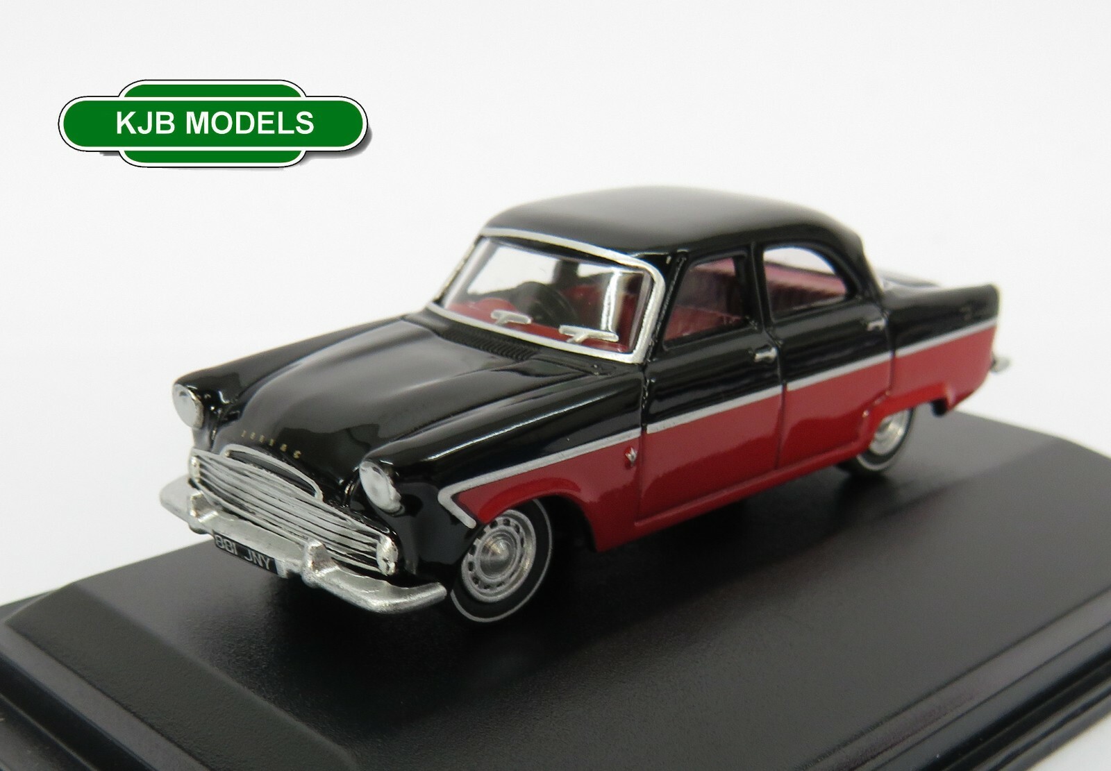 BNIB OO GAUGE OXFORD 1:76 76FZ004 Black Ford Zodiac MkII Car