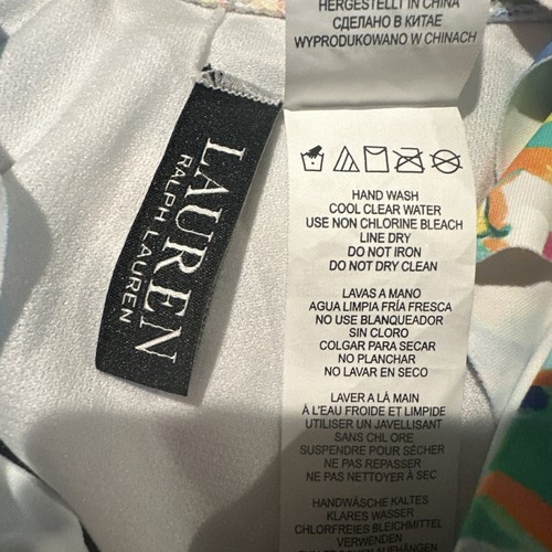 Ralph Lauren Damen Rüsche Paisley mehrfarbig 1-teiliger Badeanzug Größe 6. Neu ohne etikett - Bild 9 von 9