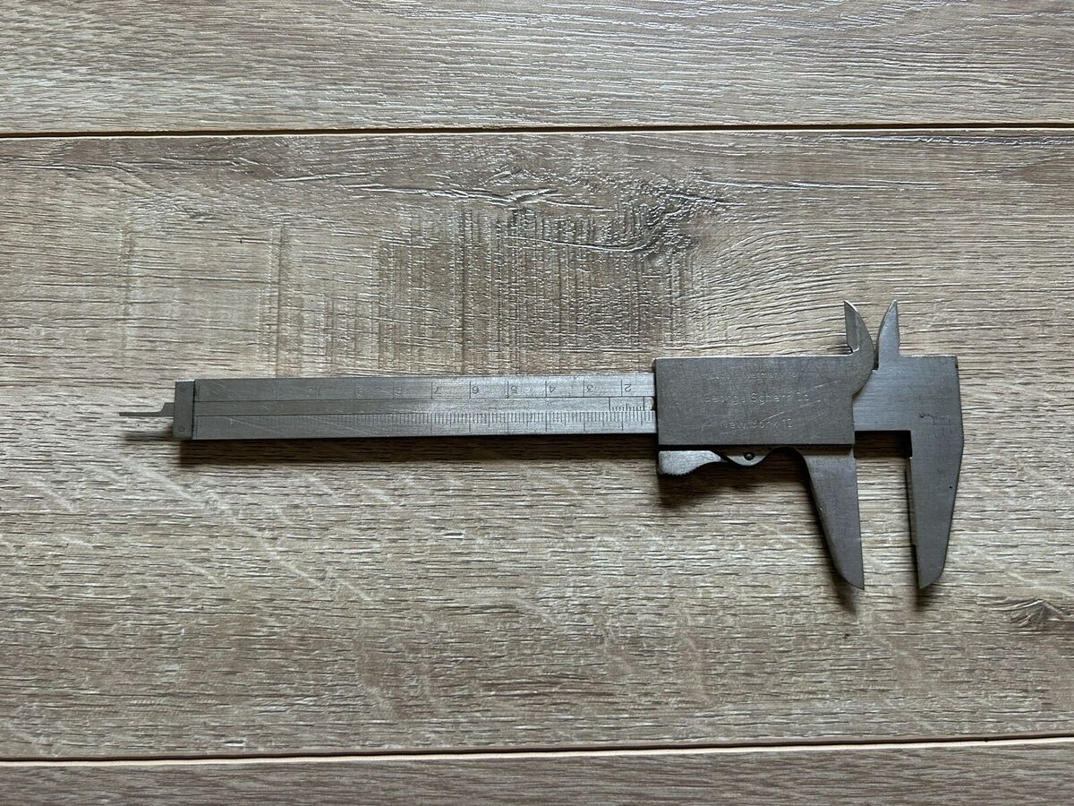 Vintage George Scherr Co Mauser Stainless Steel Vernier Vintage George Scherr Co Mauser Stainless Steel Vernier