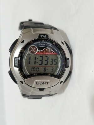 Casio Men's W753 Tide Graph Dual Alarm 100m Water Resist Sport Watch | eBay