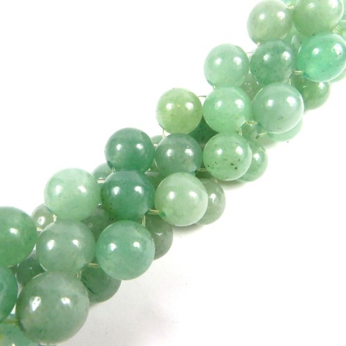 BEAUTIFUL GREEN JADE BEAD STRETCH BRACELET UNIQUE WEAVED DESIGN QVC HSN - Picture 2 of 3