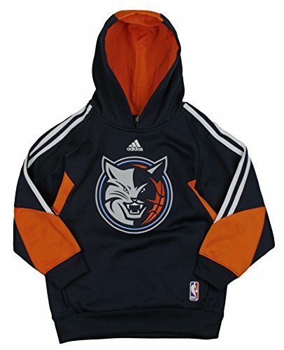 Adidas NBA Youth (8-20) Charlotte Bobcats On The Court Pull Over Hoodie, Navy - Picture 2 of 9
