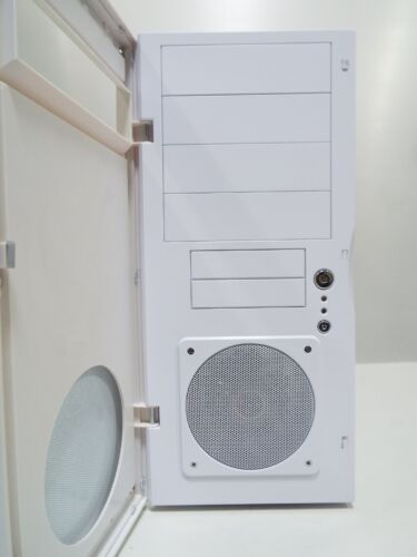 AOpen Pure white ATX Mid Tower Computer Case PC Chassis Desktop Vintage Retro - Picture 14 of 19