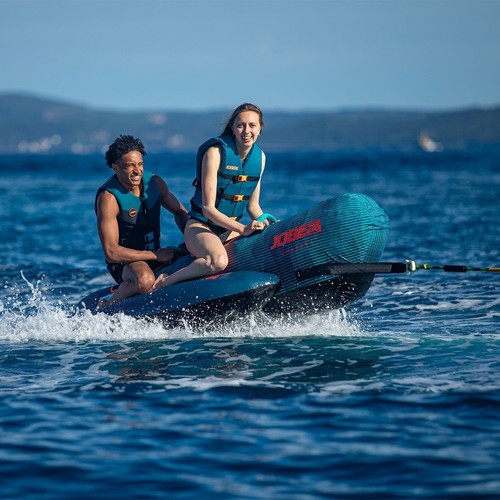 Jobe Chaser Towable Tube 2 Person Inflatable Hot Dog Ski Tube Waterskiing Boat - Picture 9 of 12