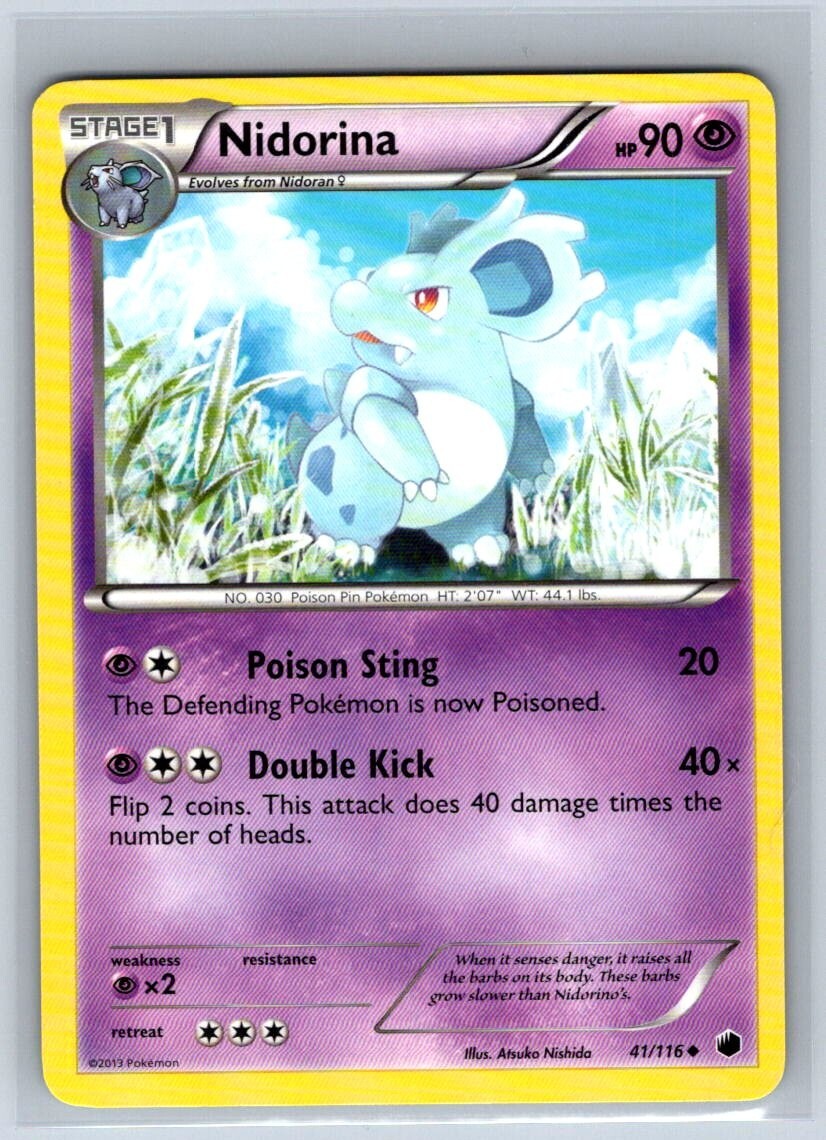 Pokemon Nidorina B&W Plasma Freeze 41/116 LP