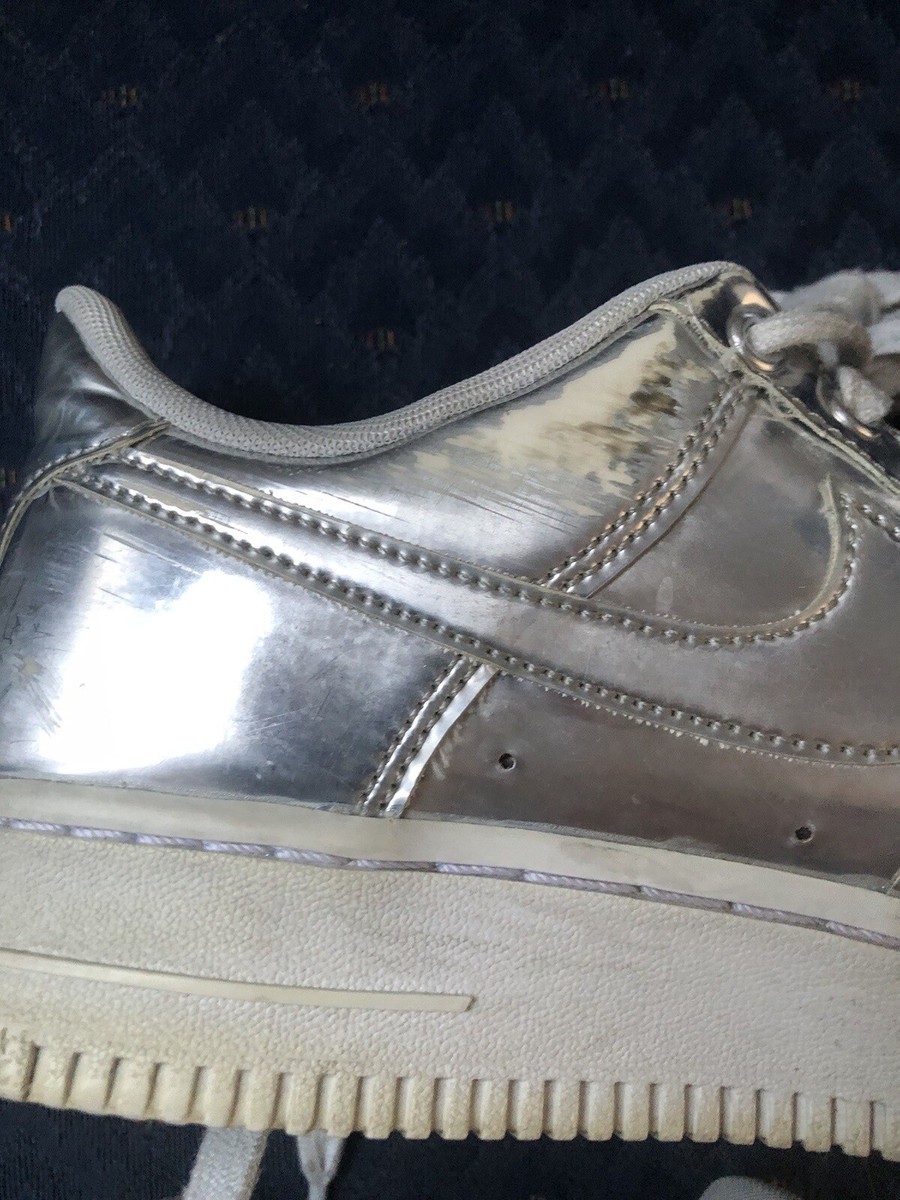 Nike Air Force 1 SP Liquid Metal Chrome CQ6566-001 METALLIC