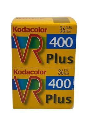KODAK Kodacolor VR 400 Plus 36 Exp Film x 2 Brand New Unopened Expired 2009