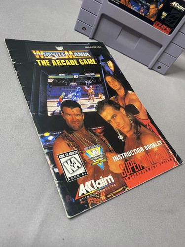 WWF WrestleMania: The Arcade Game with INSTRUCTION MANUAL Super Nintendo SNES - Bild 12 von 18
