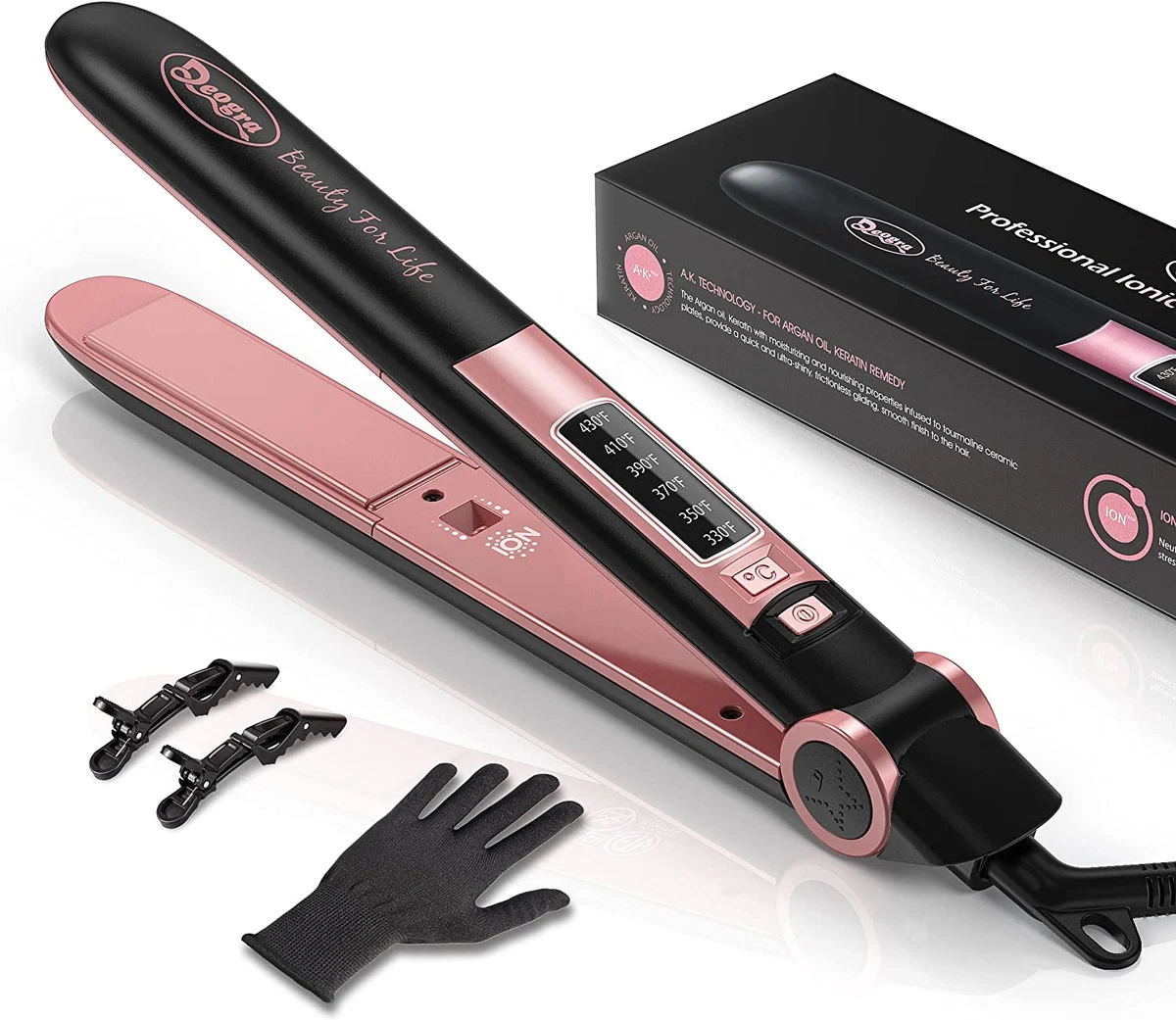 Flat Iron for African American Hair Silk Press Flat Irons Ceramic