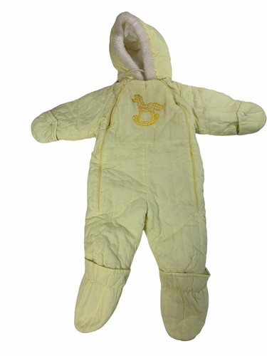 Vintage Babycrest Snowsuit Size 18 Month First Wish 3-6 month Baby One Piece - Picture 2 of 17