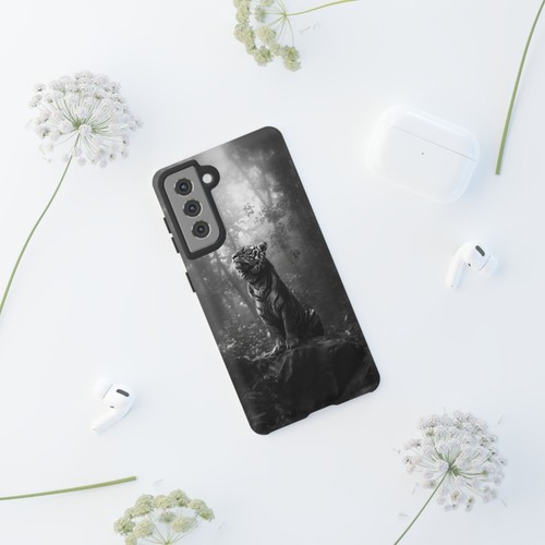 Bengal Tiger on Black and White - Phone Case for iPhone, Galaxy, Pixel - 第 265/281 張圖片