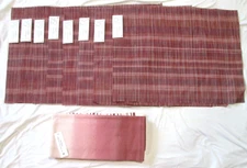 (8) Project 62 vinyl placemats-Set 8-mauve/pinks colors-2 DISH TOWELS-cotton-NWT