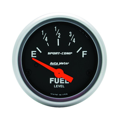 AutoMeter 3316 Sport-Comp Fuel level Gauge 2-1/16 in., Electrical