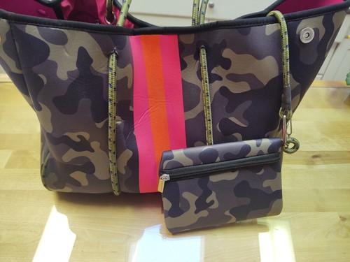 CAMO Neoprene Bag Large Multipurpose Beach Bag Upgraded Neoprene Tote Bag Gr BAG - Picture 7 of 16