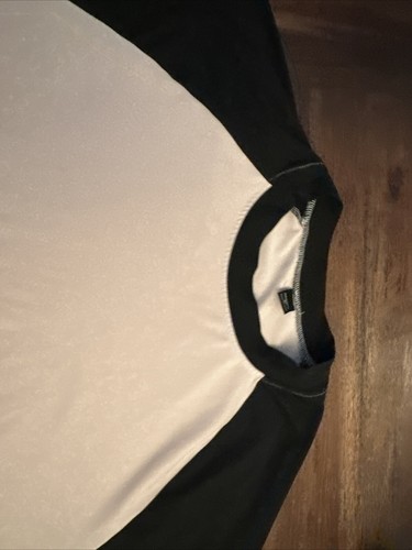Basic Editions Men's khaki and black Colorblock Raglan Short Sleeve T-shirt XL - Picture 4 of 8