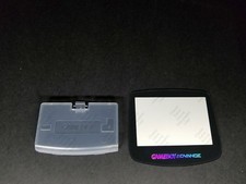 ICE Blue battery Cover Logo  Glass Holo Screen Lens for Game Boy Advance C35
