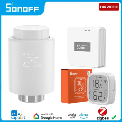 SONOFF TRVZB ZigBee Thermostatic Radiator Valve Smart Scene Linkage With SNZB-02