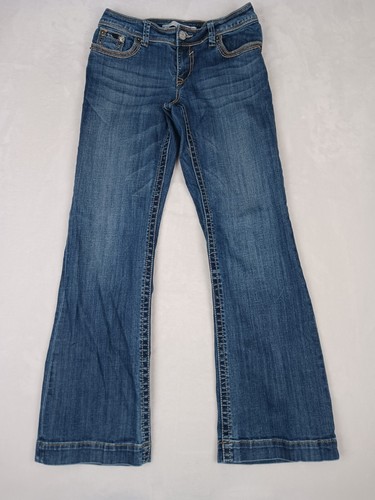 Tin Haul Ella Western Bootcut Jeans 29R (30x31) Embroidered Steer Head - 第 1/9 張圖片
