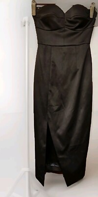 *VERKAUF* BRANDNEU MIT ETIKETT atemberaubendes, trägerloses Abendkleid von Sheike. Blau Größe 8. UVP £125