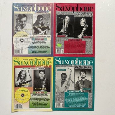 Lot of 4 Vintage Saxophone Journal Magazines 1993 & 1997
