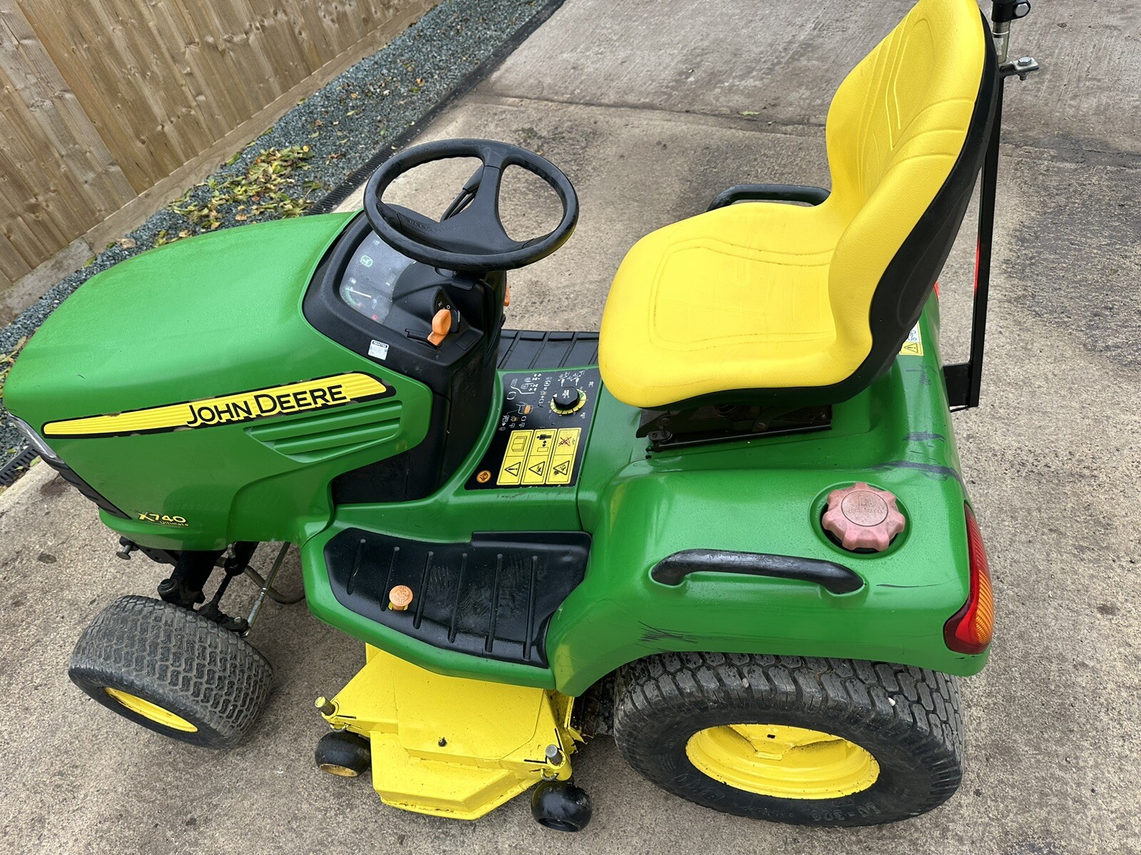 2010 JOHN DEERE X740 DIESEL RIDE SIT ON LAWN MOWER GARDEN TRACTOR eBay
