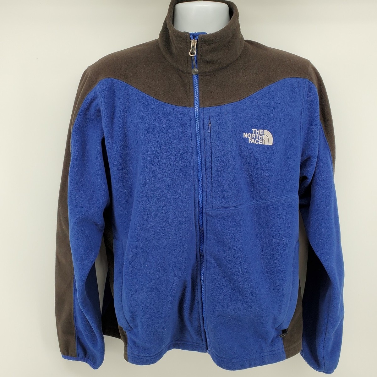 THE NORTH FACE::ジャケット:WL[RESALE] Vtg The North Face Mens Large Distressed Spell Out Full Zip