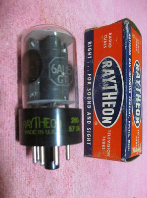 NOS Raytheon 6AU5GT Radio/TV Vacuum tube w/Box