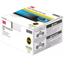 3M 00968 6" 260L Hookit Finishing Film Disc, P1200 Grit (Box of 100)