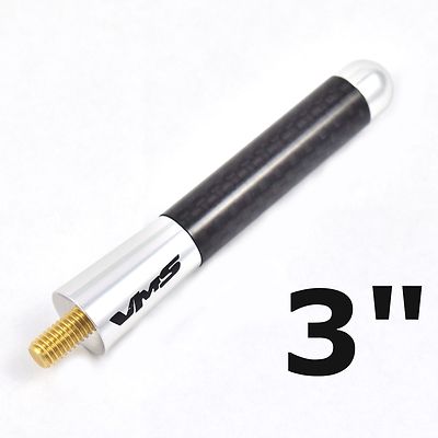 Silver Stubby Short Antenna 3'' For 97-20 Ford F150 Raptor King Ranch Lariat