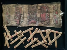 Northwest Coast- Tsimshian- Haida Gaming Sticks
