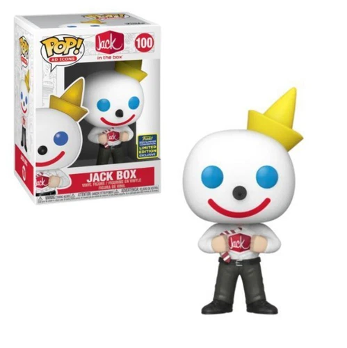 Funko POP! Ad Icons: Jack in the Box - Jack Box (2020 Summer Convention)(Damaged
